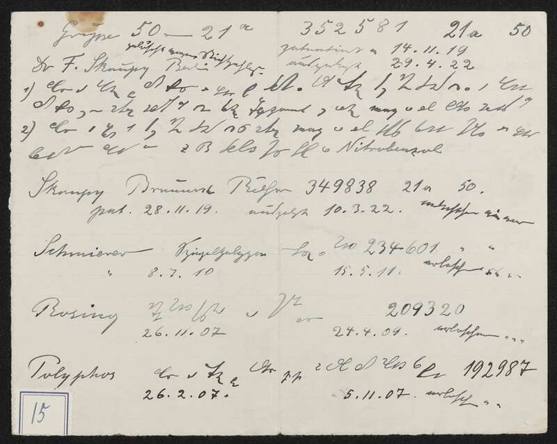 Notizen über erloschene Erfindungen in Stenografie