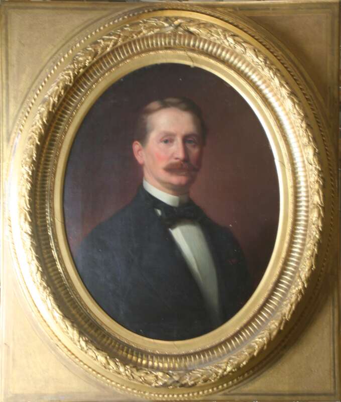 Vollbild anzeigen Gemälde Porträt August von Hofacker, erster Präsident der württembergischen Generaldirektion der Posten und Telegrafen