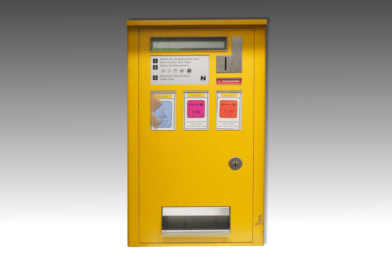 Wertzeichengeber N 105 elektrisch mit 3 Ausgabe-Schächten für Briefmarken und Telefonkarten