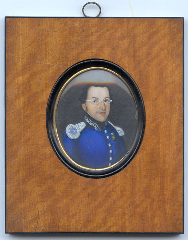 Vollbild anzeigen Gemälde Miniaturporträt des Franz Seraph Gerber, königlich bayerischer Postrechnungskommisar zu München