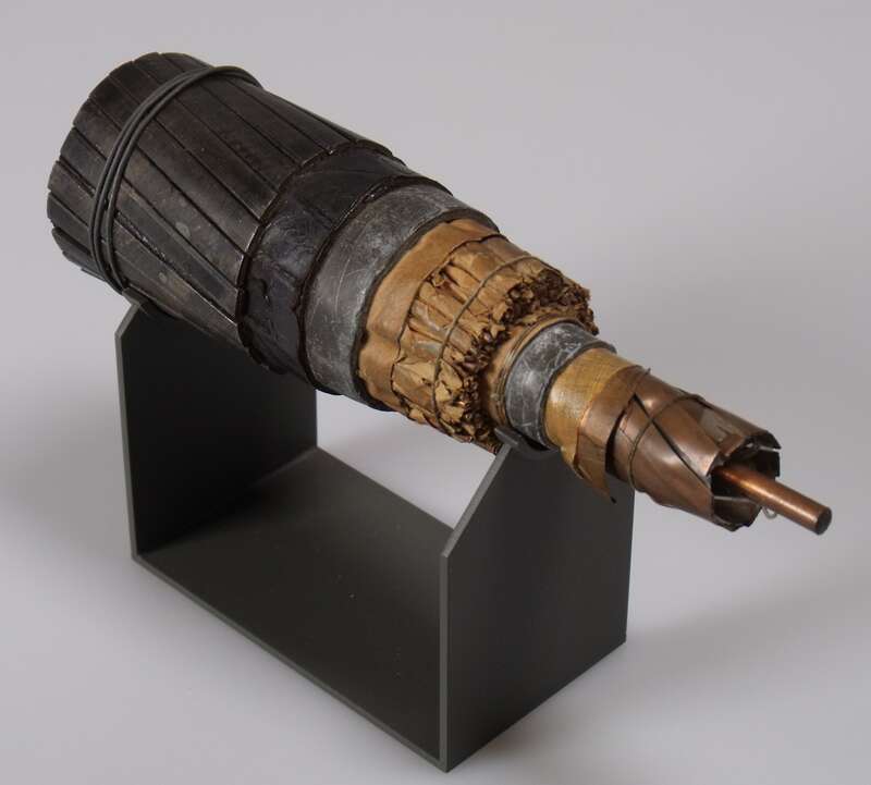 Fernkabel 23b Strecke Berlin - Leipzig - Nürnberg - München, für die Übertragung der Olympischen Spiele 1936