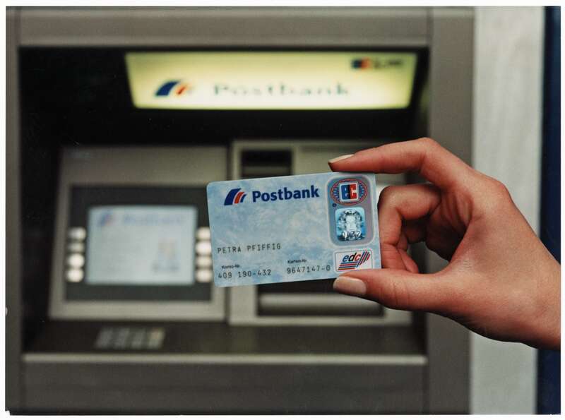 Fotografie. ec-Karte der Postbank
