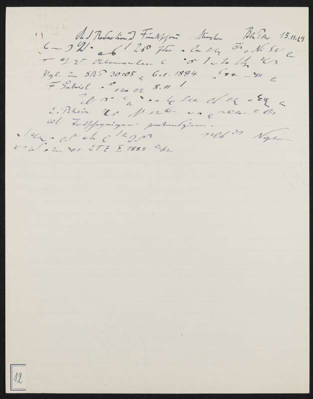 Briefentwurf an die Redaktion der Funkschau München bezüglich DRP 30105 Elektrisches Teleskop in Stenografie