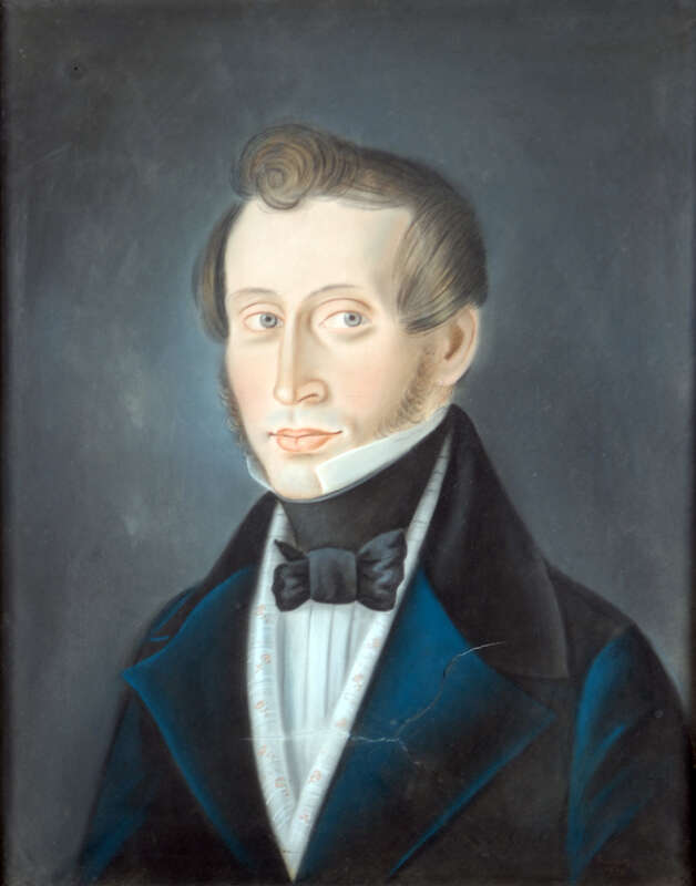 Vollbild anzeigen Gemälde Johann Friedrich Reuel (1808-1857), Thurn und Taxisscher Postmeister in Gelnhausen