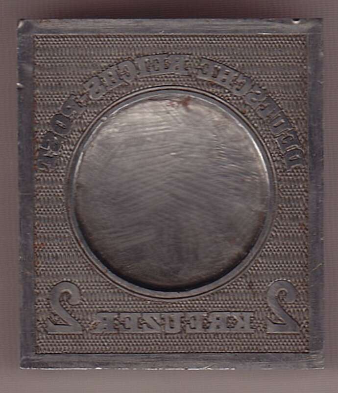 Druckstock für die Freimarke (Deutsches Reich), 2 Kreuzer, MiNr. 24