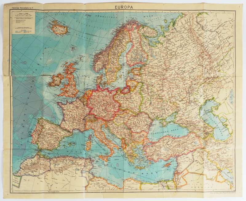 Karte, Titel: Europa Flemmings Generalkarte Nr. 11