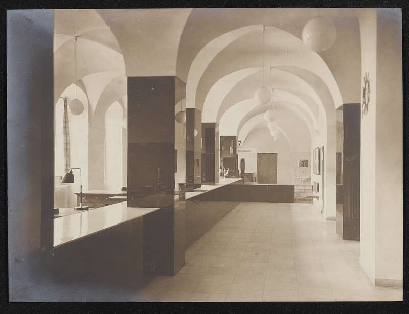 Fotografie, Postamt Bamberg 3, Schalterhalle