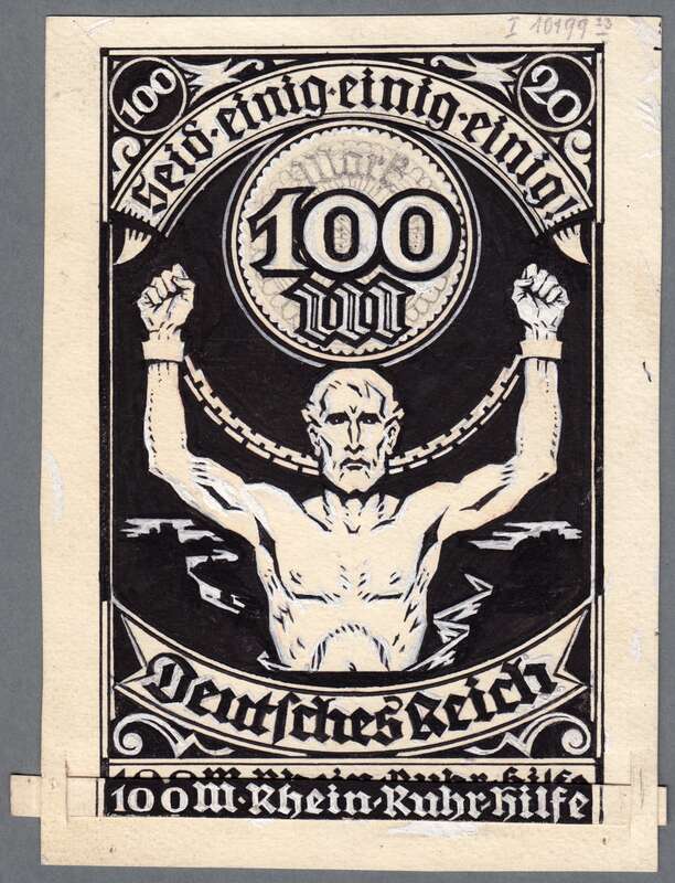 Vollbild anzeigen Konkurrenzentwurf für die Freimarken Deutsches Reich (Deutschland) Nr. 258-260