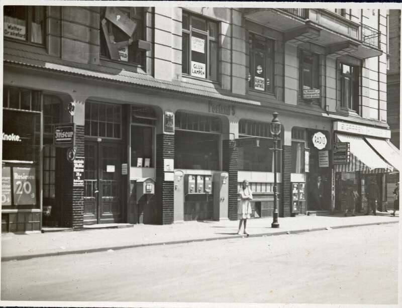 Fotografie, Außenansicht des Postamts der Deutschen Reichspost, Hamburg 5, Danziger Straße 18/24