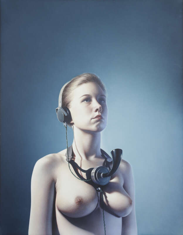 Aquarell Fräulein vom Amt