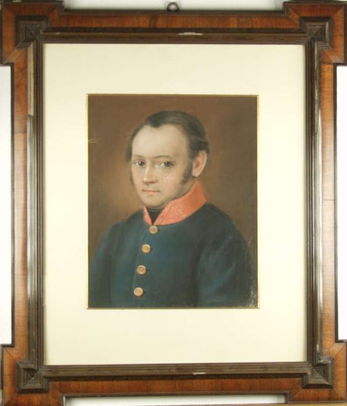 Vollbild anzeigen Pastellporträt Franz Josef Platz (1799-1863), Posthalter in Oberndorf am Neckar
