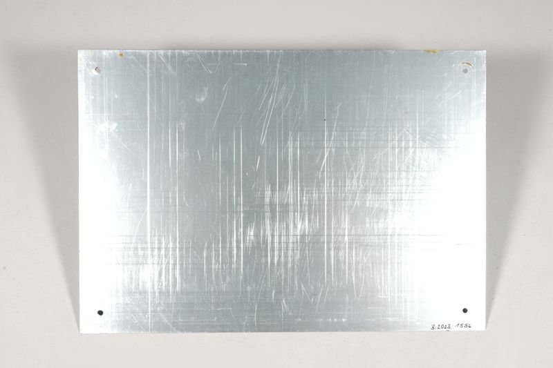 Schild Unterrichtsstelle des Postamts Hamburg 1 (Hühnerposten) der Deutschen Bundespost