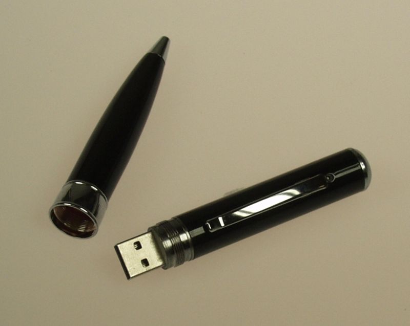 Kugelschreiber mit getarnter Spionagekamera / Überwachungskamera
