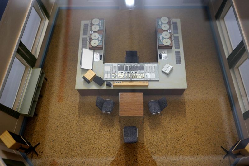 Modell eines Rundfunkstudios der Studiotechnik Rundfunk