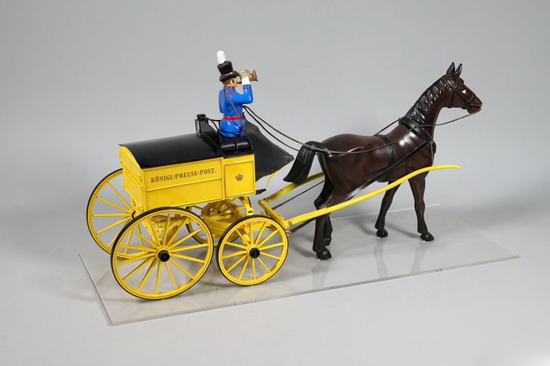 Modell, Güterpostwagen/ Cariolpostwagen/ Karriolpostwagen aus Preußen