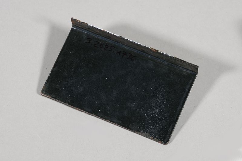 Briefkasten-Zubehör, Leerungsanzeiger-Schild für Leerung werktäglich Mittwoch am Landbriefkasten EB 9 der Deutschen Bundespost