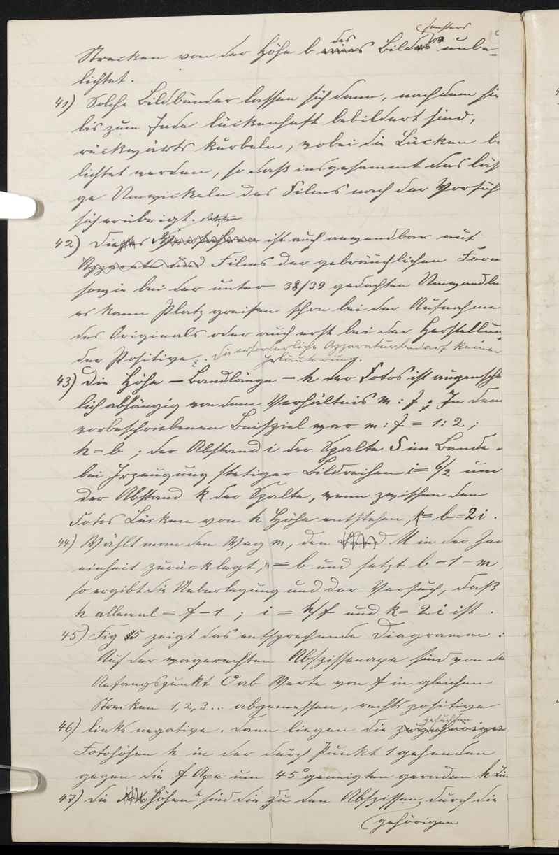 Manuskript, Patentanmeldung N 19954 VI / 57a²  Aufnehmen und Wiedergeben bewegter Bilder mit stetiglaufendem Bildband