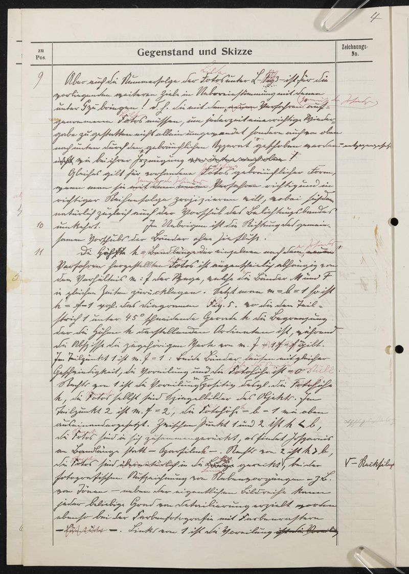 Manuskript, Patentanmeldung N 19954 VI / 57a² (DRP 388005) Aufnehmen und Wiedergeben bewegter Bilder mit stetiglaufendem Bildband