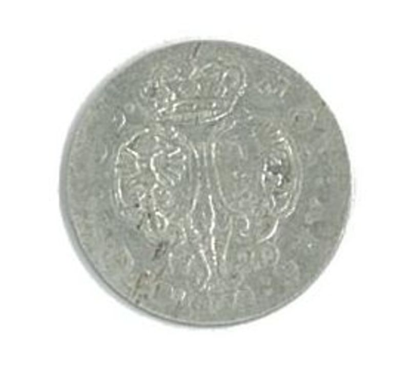 Münze, 6 Gröscher, Brandenburg, Preußen, Friedrich Wilhelm I. (Soldatenkönig), Heiliges Römisches Reich Deutscher Nation