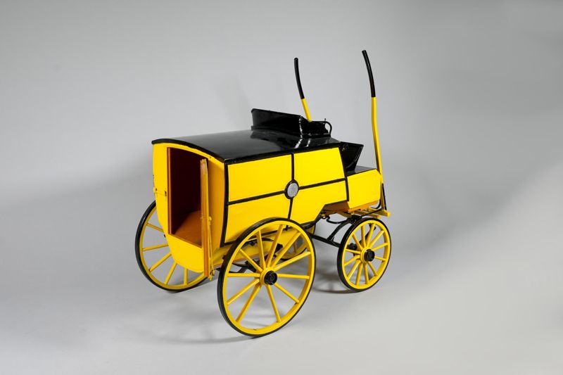 Modell, Wagen für Pakettransport der Kaiserlichen Reichspost