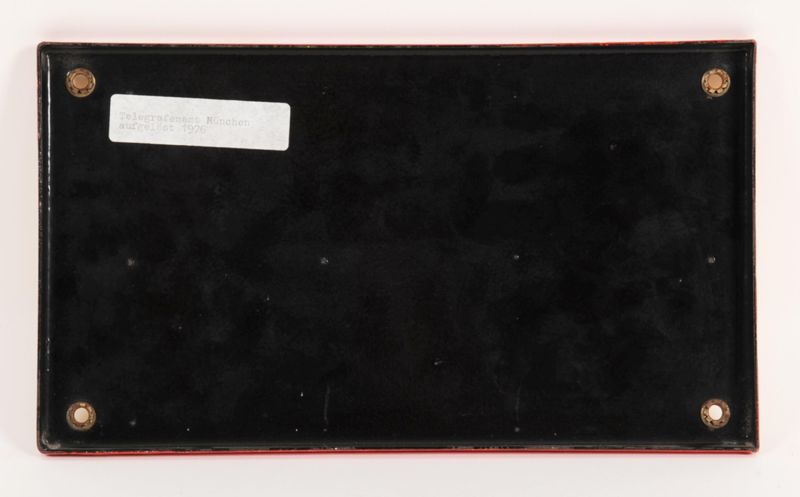 Posthausschild, Bayern, Telegrafenamt München, Deutsche Bundespost