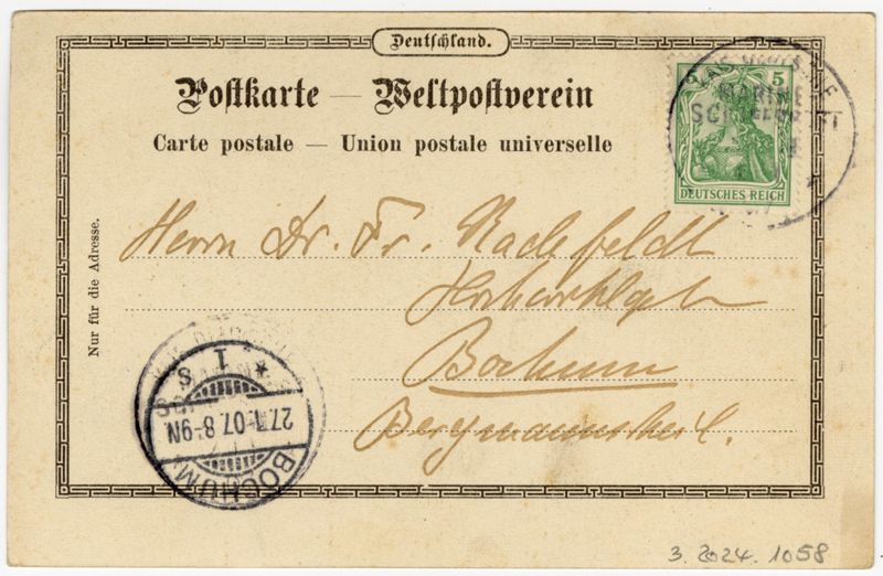 Ansichtspostkarte, Amani/Deutsch-Ostfarika, Hochwald und Weichland, gelaufen