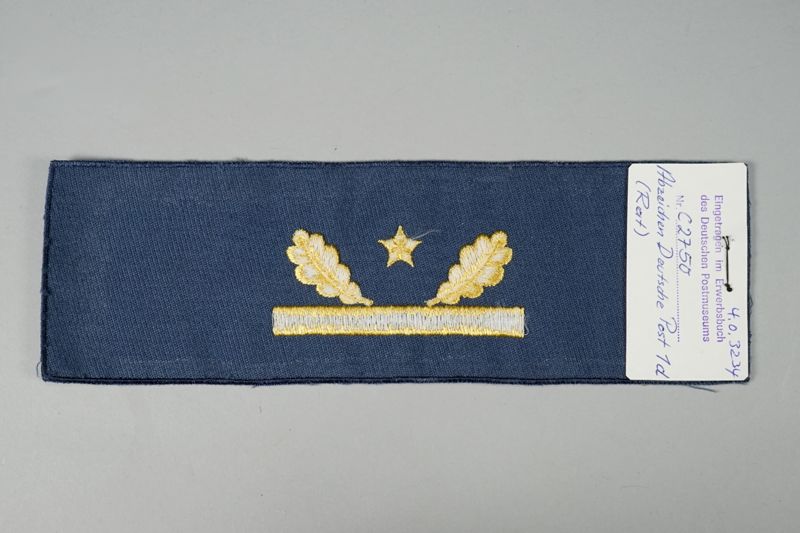 Dienstkleidung-Zubehör, Deutsche Post der DDR, Dienstrangabzeichen Rat, Berlin (Ost)