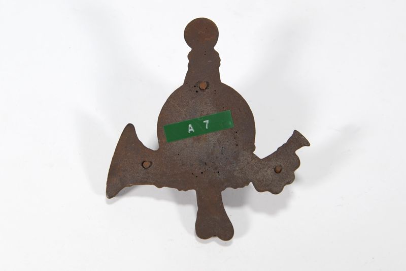 Briefkasten-Zubehör, Posthorn-Dekor (rechte Se3ite) für Stadtbriefkasten der Kaiserlichen Reichspost