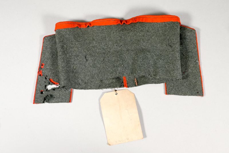 Kragen mit Achselklappen eines Württembergischen Feldpostillons im Weltkrieg 1914/18