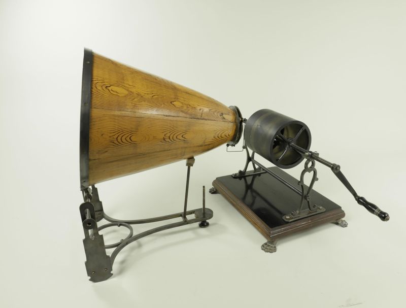 Phonautograph zum Aufzeichnen gesprochener Sprache
