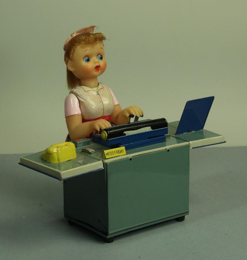 Blechspielzeug Miss Friday, the Typist