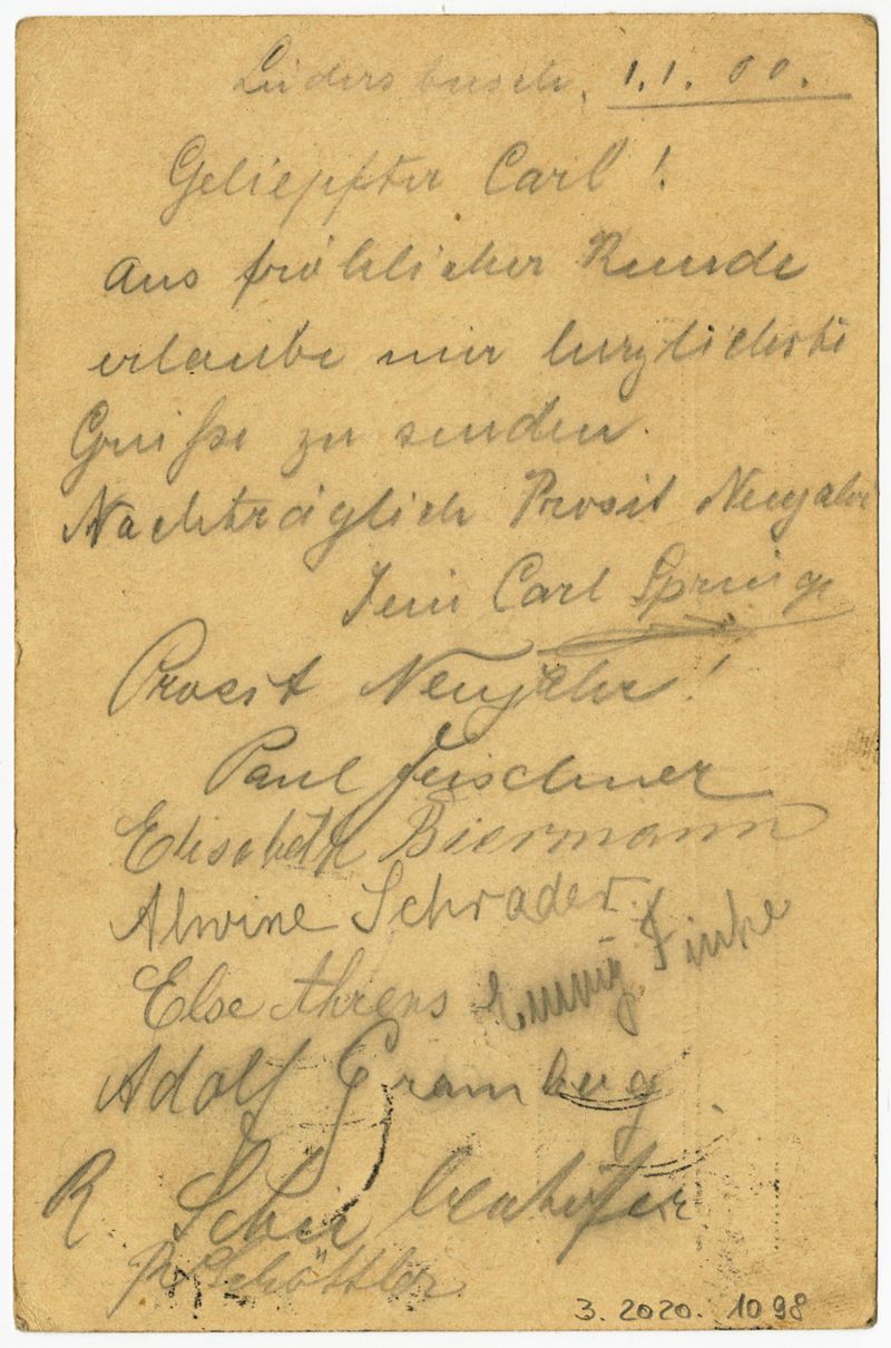 Postkarte. Ganzsache, Deutsches Reich (Deutschland), Nr. P 43 (Sonderpostkarte zur Jahrhundertwende), gelaufen
