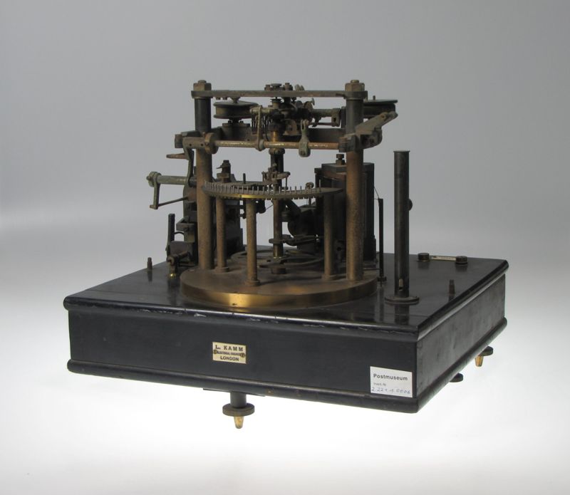 Empfänger des Drucktelegrafen Zerograph (Zero Telegraph Typewriter)