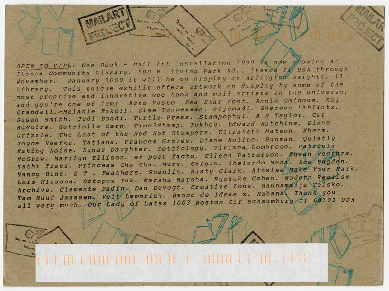 Mail-Art-Postkarte
