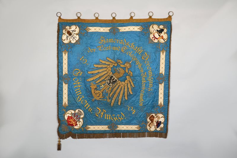 Fahne der Kameradschaftlichen Vereinigung der Post- und Telegraphen-Unterbeamten Göttingen und Umgebung, 1904