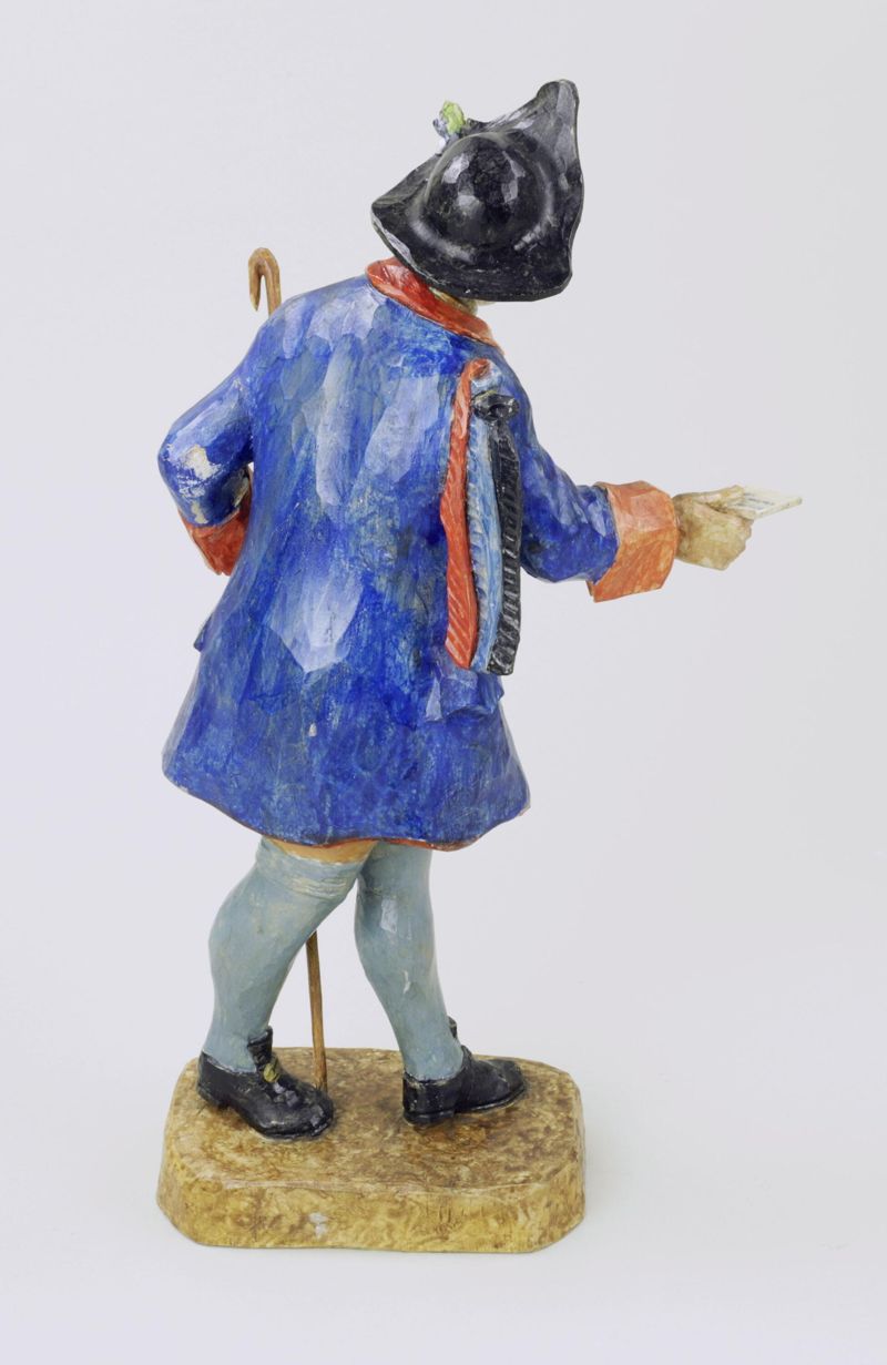 Skulptur eines kaiserlichen Oberpostamts-Briefträgers aus dem Jahre 1753