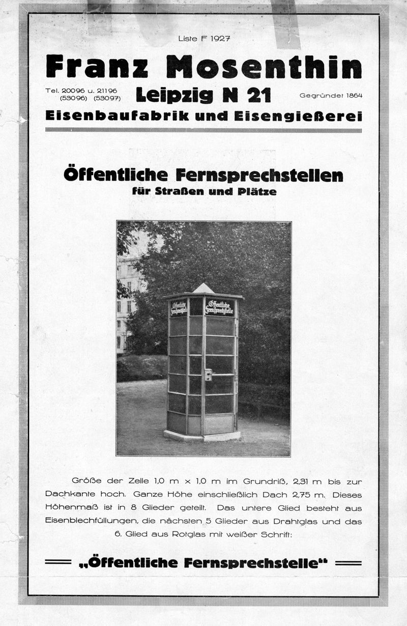 Fernsprechhäuschen FeH 27