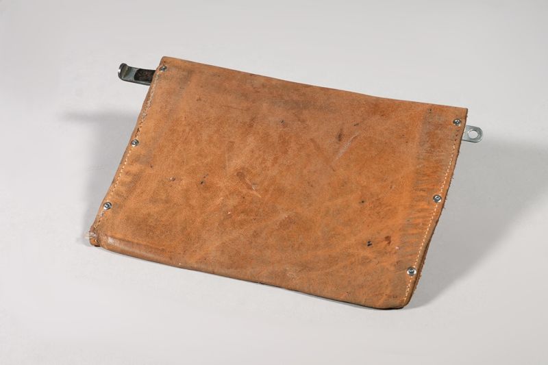 Tasche, Innentasche mit Verschlußschiene zur Poststellentasche, Immingerode (Duderstadt), Deutsche Bundespost