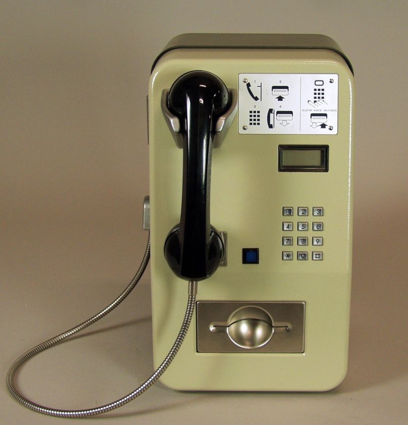 Kartentelefon für den Versuchsbetrieb im Raum Frankfurt am Main