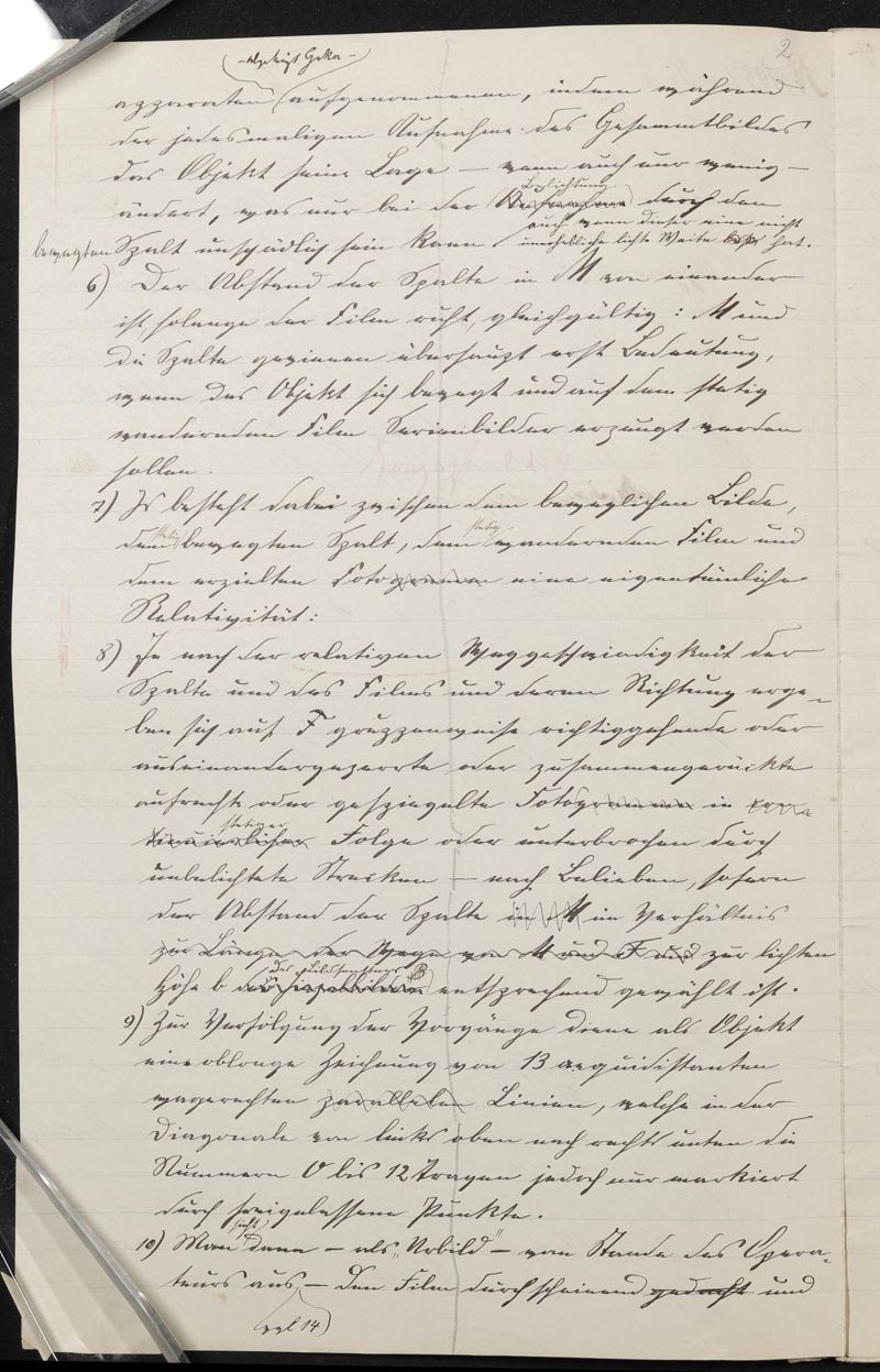 Manuskript, Patentanmeldung N 19954 VI / 57a²  Aufnehmen und Wiedergeben bewegter Bilder mit stetiglaufendem Bildband