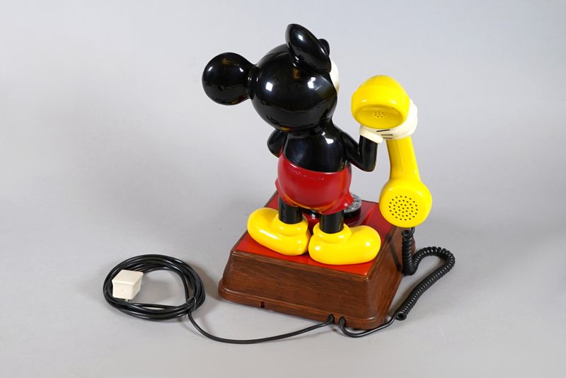 Design-Telefon Micky Maus / Design-Fernsprechtischapparat DFeAp 322