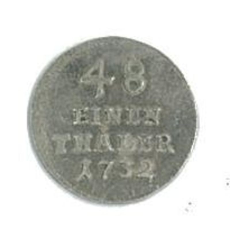Münze, 1/48 Thaler, Brandenburg, Preussen, Friedrich Wilhelm I. (Soldatenkönig), Heiliges Römisches Reich Deutscher Nation