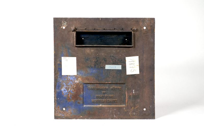 Briefeinwurfplatte, Briefkasten, Kaiserliche Reichspost