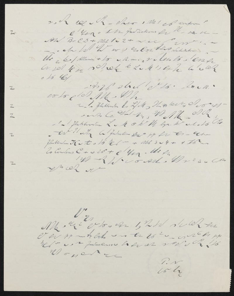 Manuskript Fotozelle in Stenografie