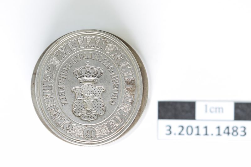 Druckstock für die Ganzsache Umschlag (Altdeutschland, Mecklenburg-Schwerin), 1 1/2 Schilling, MiNr. U 2, U 6