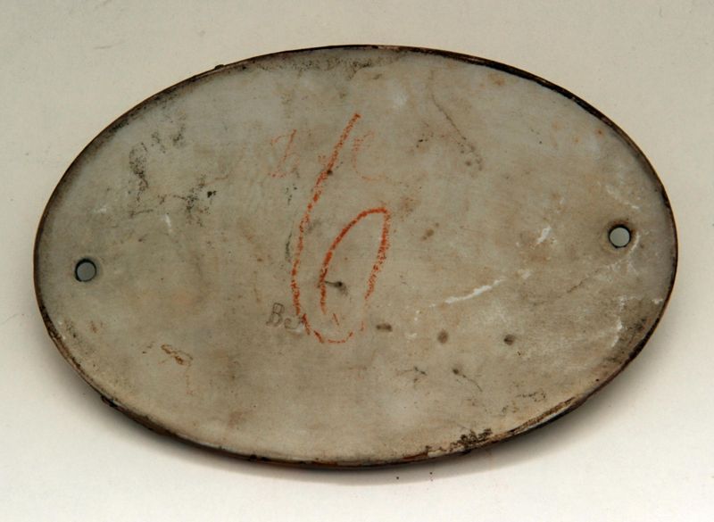 Schild (Keramik), Postmeister Schrum, Postagentur Halstenbeck (Holstein)