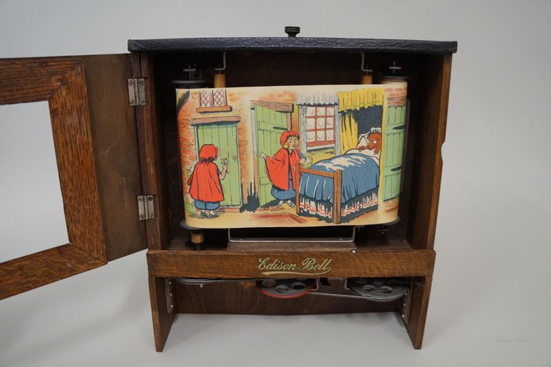 Grammophon mit Tonbildschau Edison Bell Picturegram