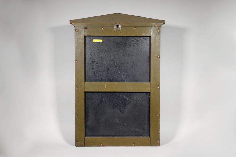 Posthausschild, Kaiserliche Reichspost, Kaiserl Postamt, in Holzrahmen