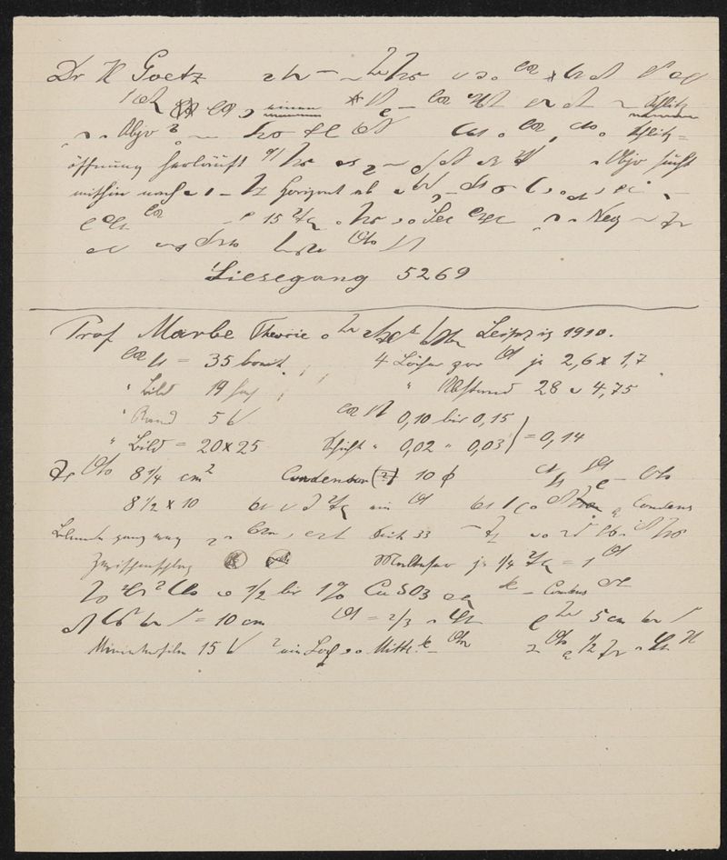 Manuskript über Bildprojektion mittels Planspiegeln und Binokular