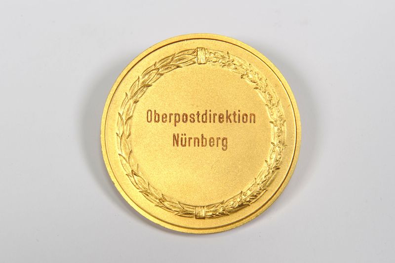 Medaille, Postverein Nürnberg von 1877, der Oberpostdirektion Nürnberg verliehen